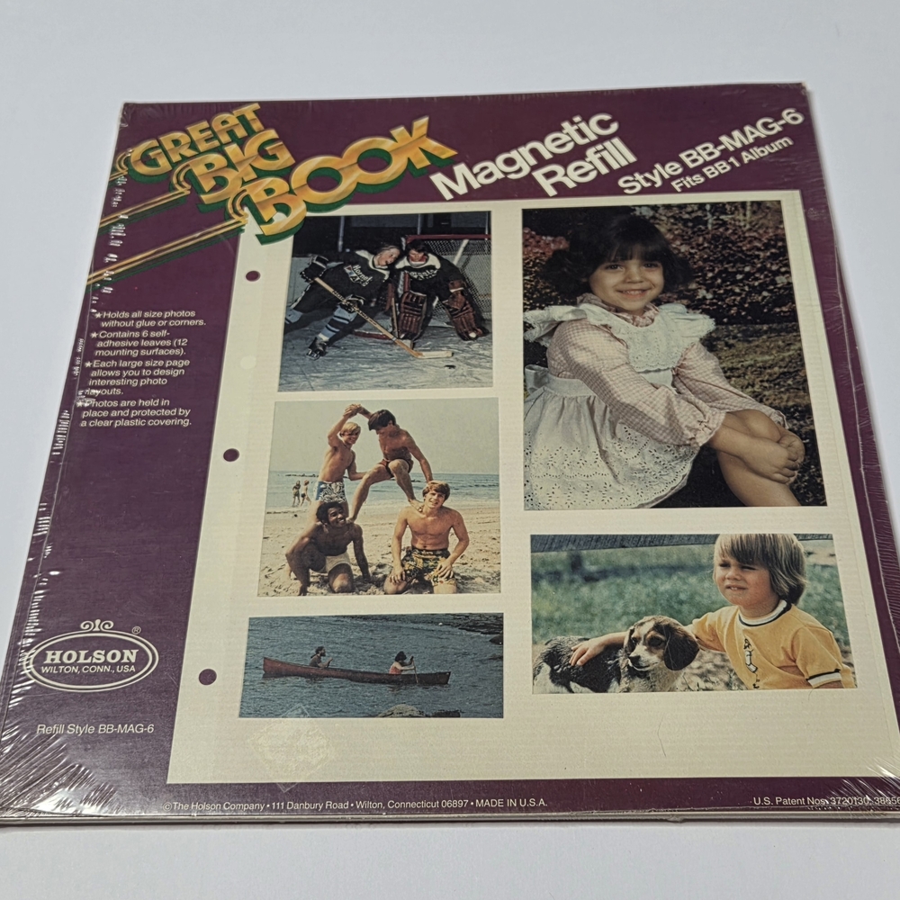 Holson Great Big Book Magnetic Refill Style BB-MAG-6 for Vintage Photo Albums